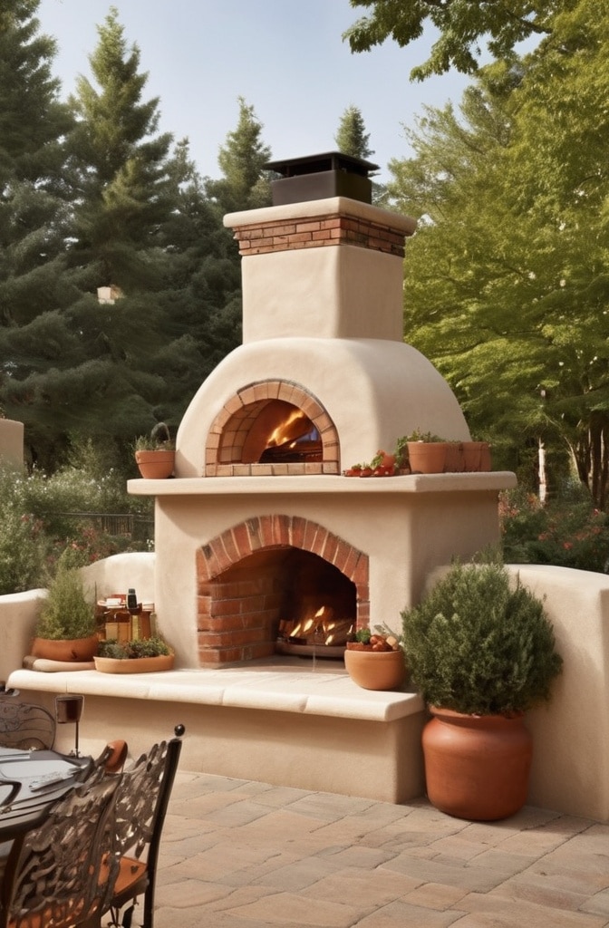 Pizza Oven Fireplace Combos