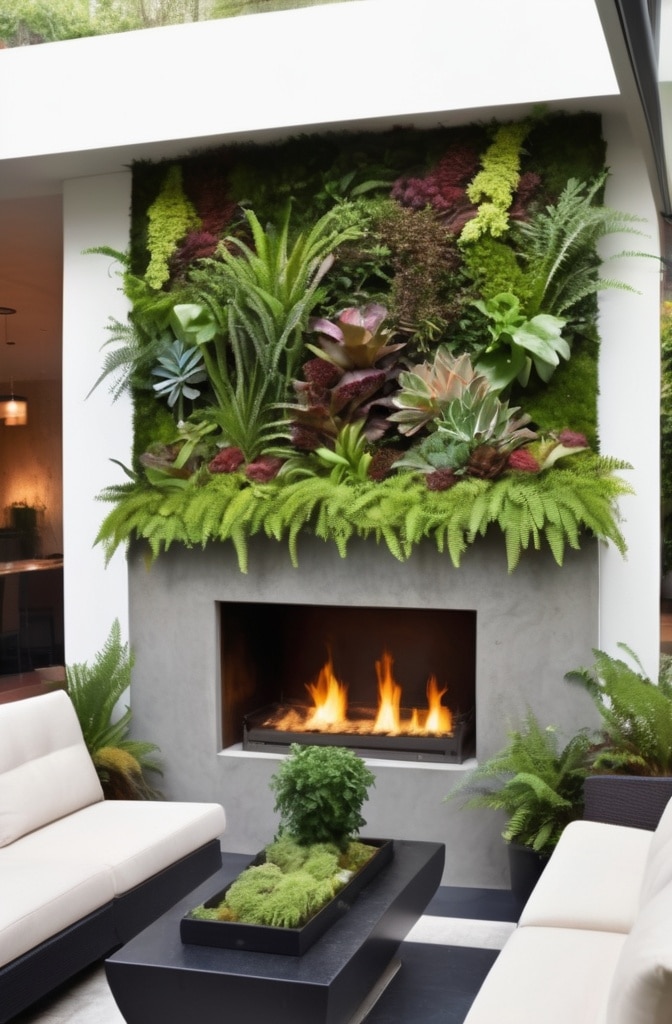 Living Wall Fireplace Surrounds