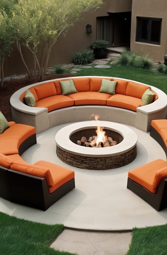 Sunken Conversation Pit Fireplaces
