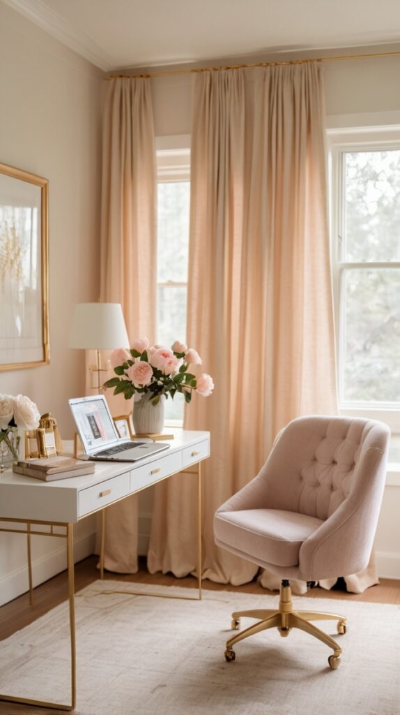 Feminine and Aesthetic Desk Setup