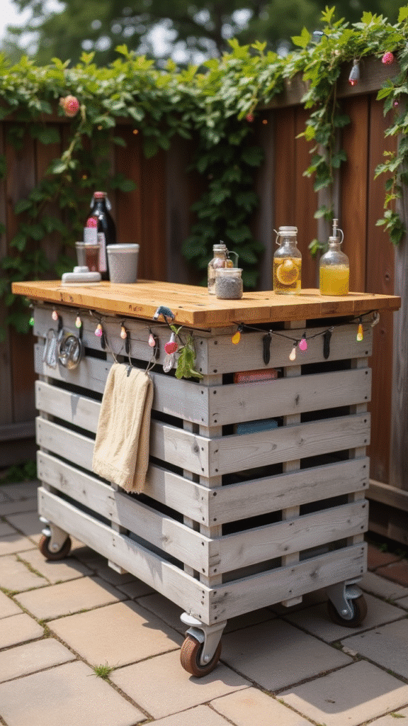 Budget-Friendly Pallet Bar