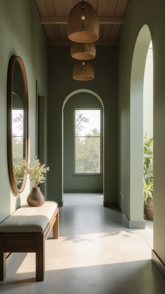 Sage Green Creates Calm Transitions