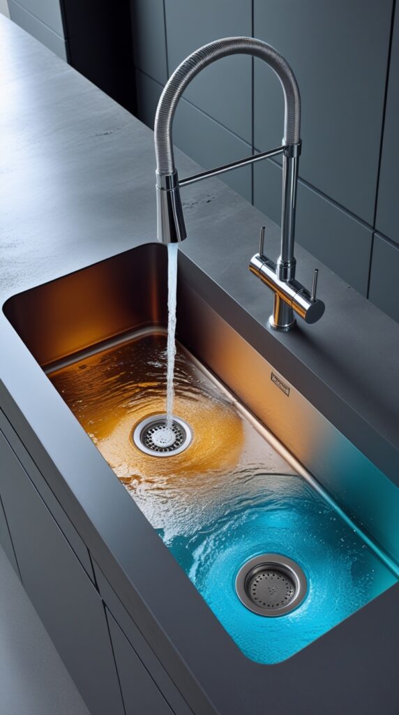 Thermochromic Finish Sinks
