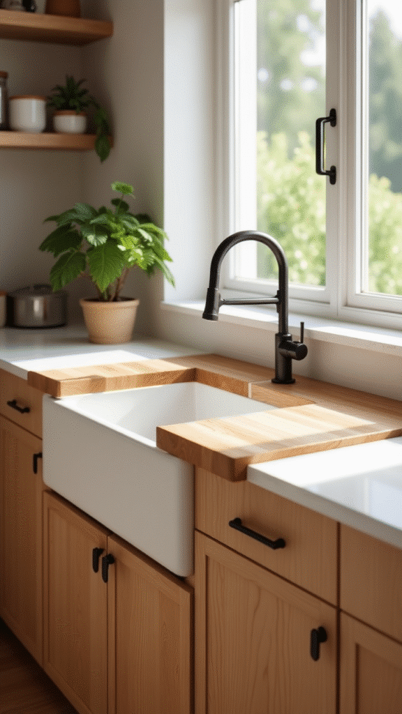 Wooden-Hybrid Sinks