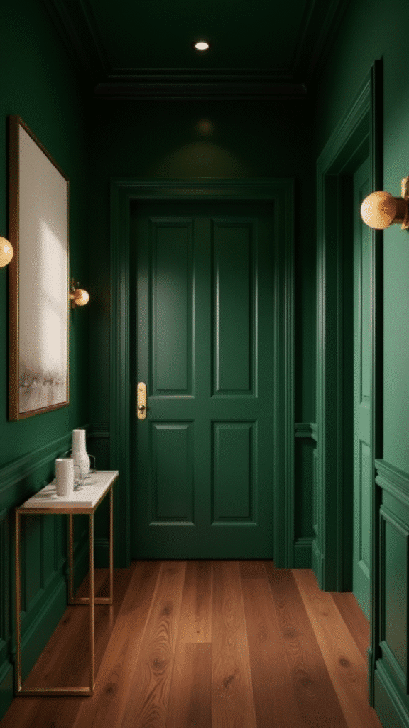 Bold Colors for Statement Hallways