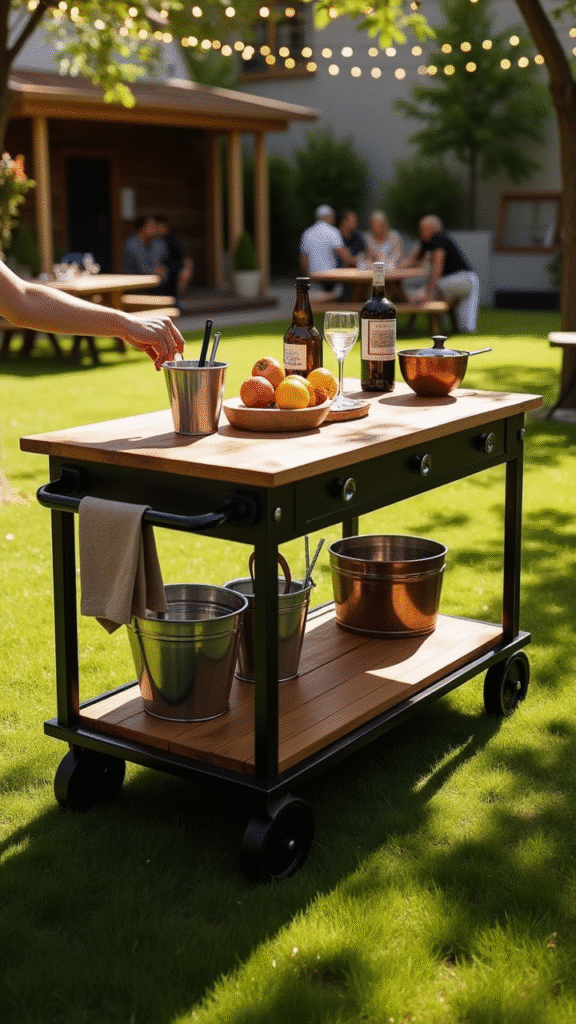 Mobile Bar Cart Extraordinaire