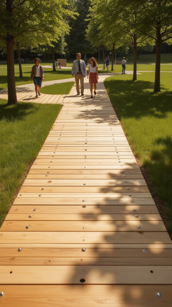 Musical Wooden Walkway