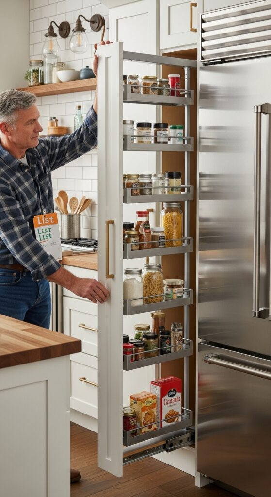 Vertical Pull-Out Pantries