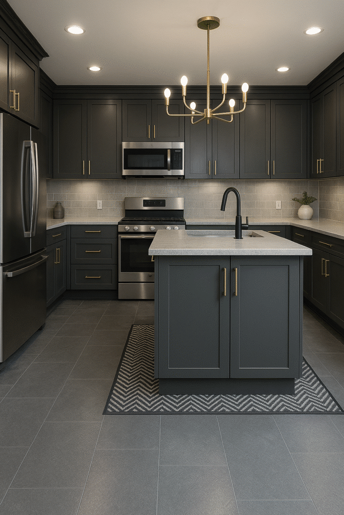 Gray Kitchen Floor Ideas 2025 with Vinyl and Timeless Laminate for a Sophisticated Atmosphere