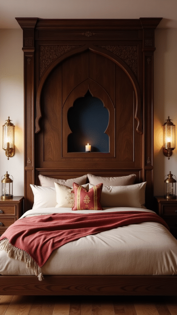 Statement Headboards & Carved Wood