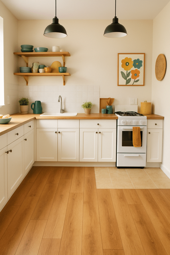 Kitchen Floor Ideas 2025 with Best Cheap Vinyl Tiles and Wooden Laminate for Budget-Friendly Style
