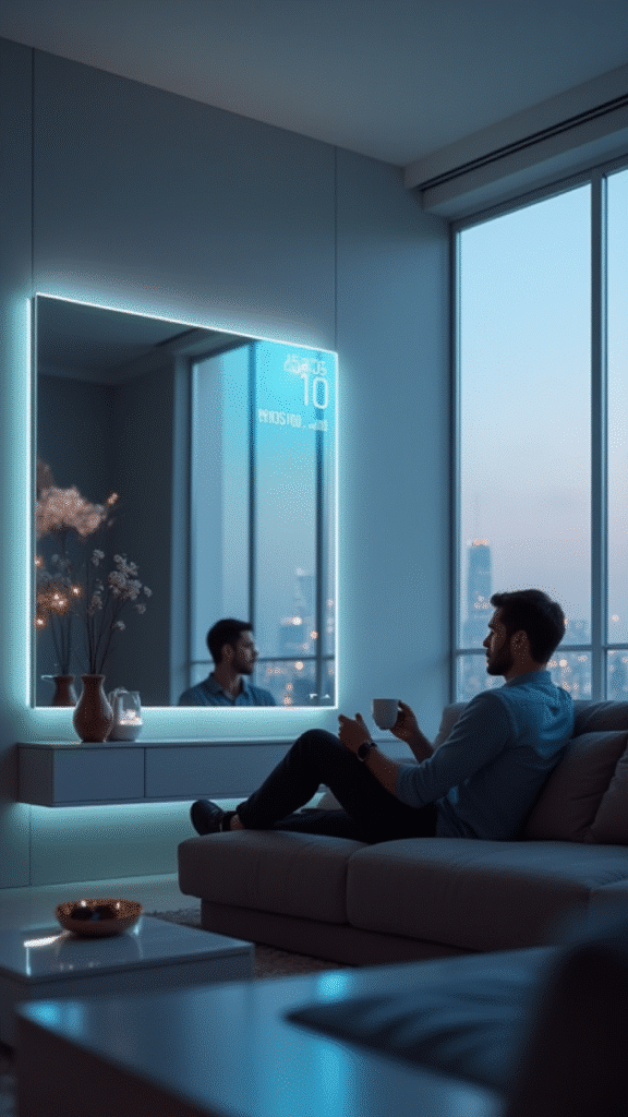 Smart Mirrors with Integrated Technology for 2025 Living