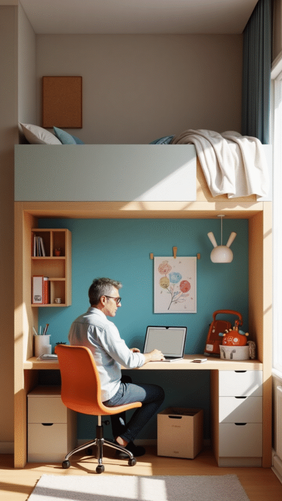 Turning the Kids' Space into a Functional Office