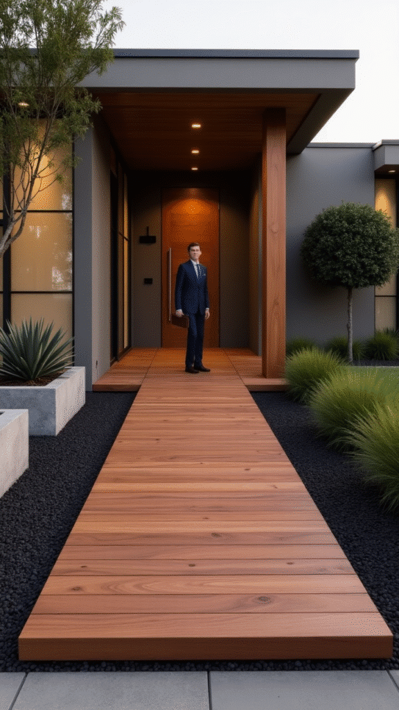Front Door Statement Boardwalk