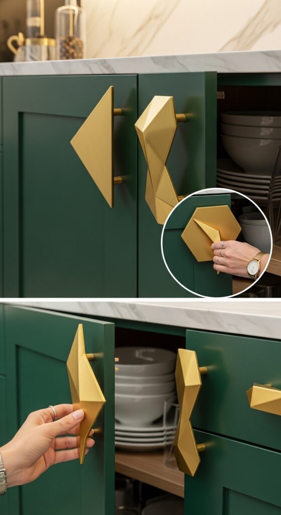 Cabinet Hardware as Statement Pieces