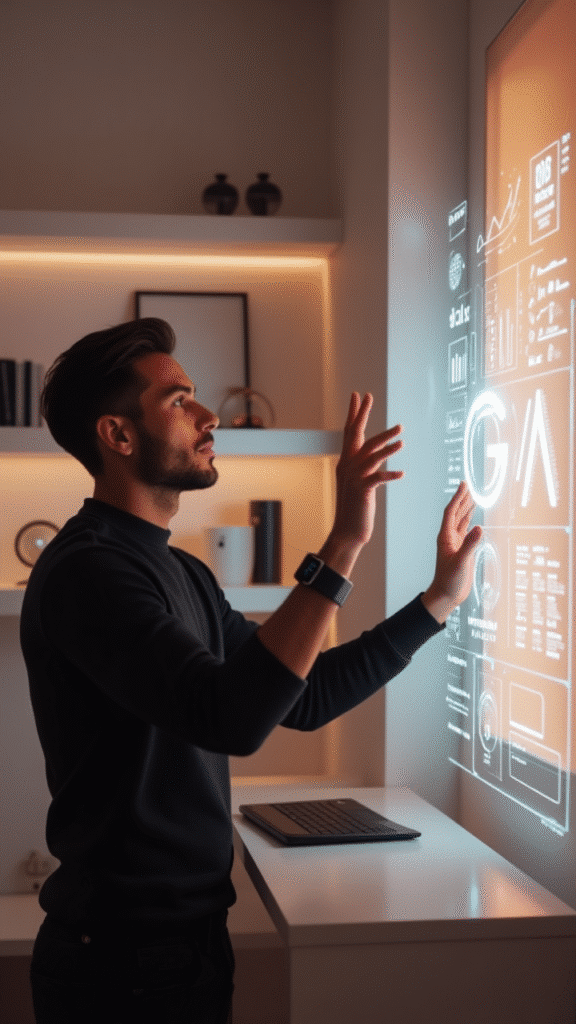 Holographic Displays Eliminate Screen Clutter