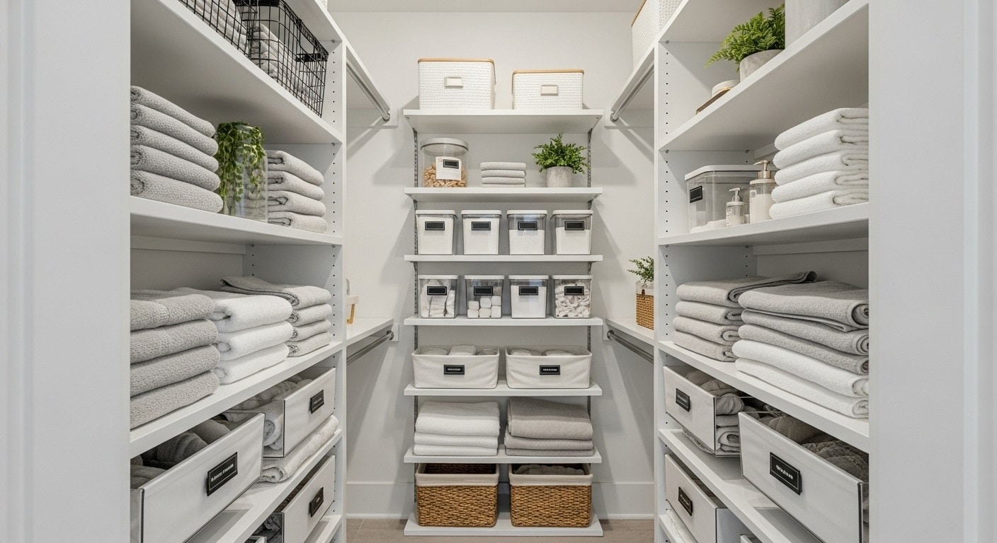 Narrow Linen Closet Organization Ideas 2025 – Smart Storage Solutions for Small Spaces