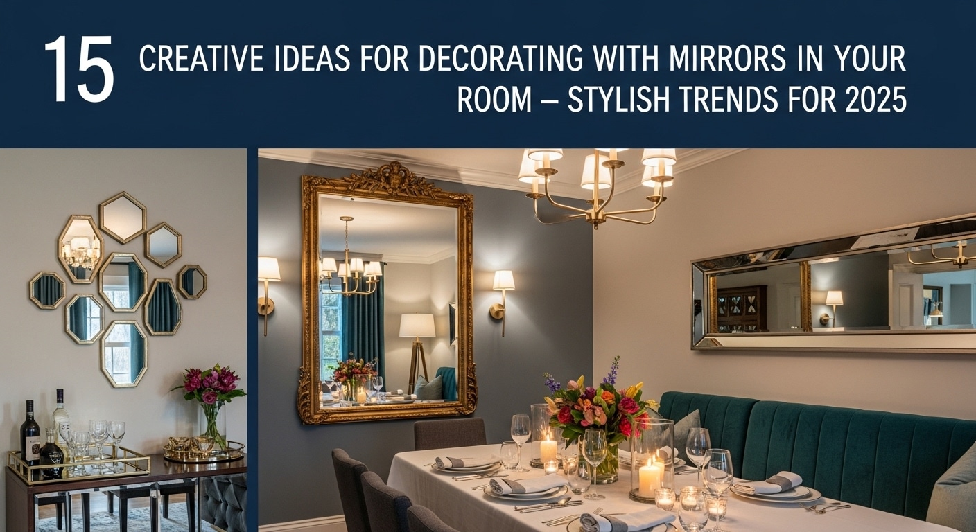 15 Creative Ideas for Decorating with Mirrors in Your Dining Room -- Stylish Trends for 2025