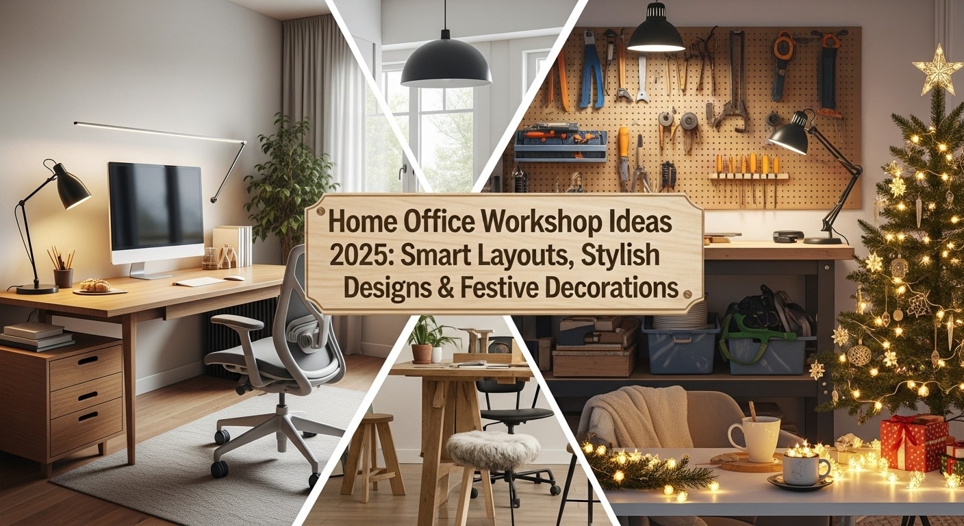 15 Home Office Workshop Ideas 2025 Smart Layouts, Stylish Designs & Festive Decorations
