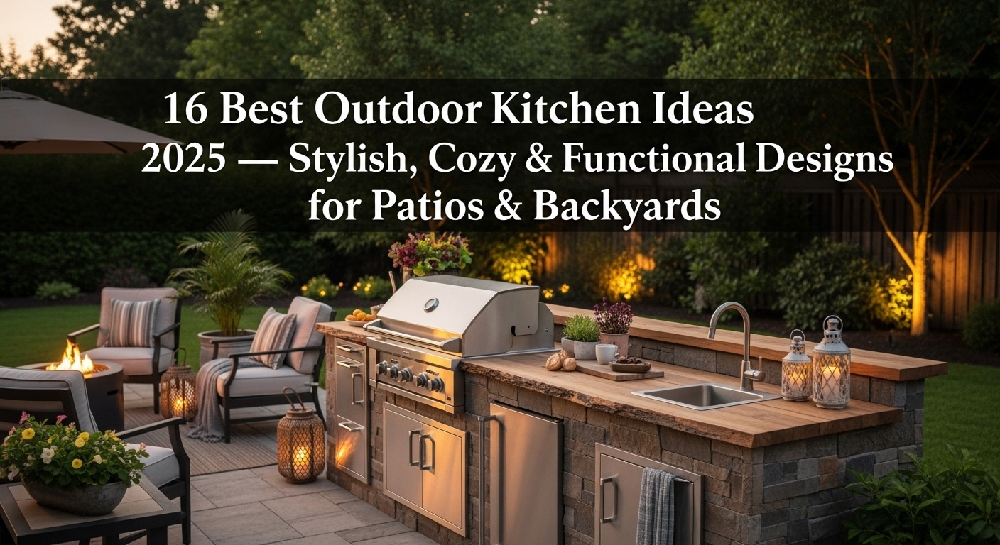 16 Best Outdoor Kitchen Ideas 2025 -- Stylish, Cozy & Functional Designs for Patios & Backyards