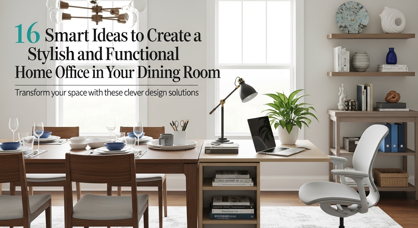 16 Smart Ideas to Create a Stylish and Functional Home Office in Your Dining Room in 2025