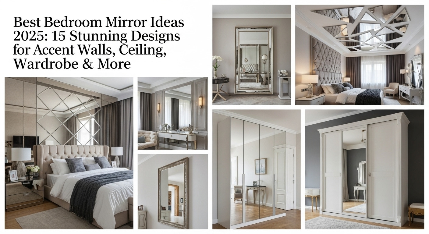 Best Bedroom Mirror Ideas 2025 15 Stunning Designs for Accent Walls Ceiling Wardrobes & More