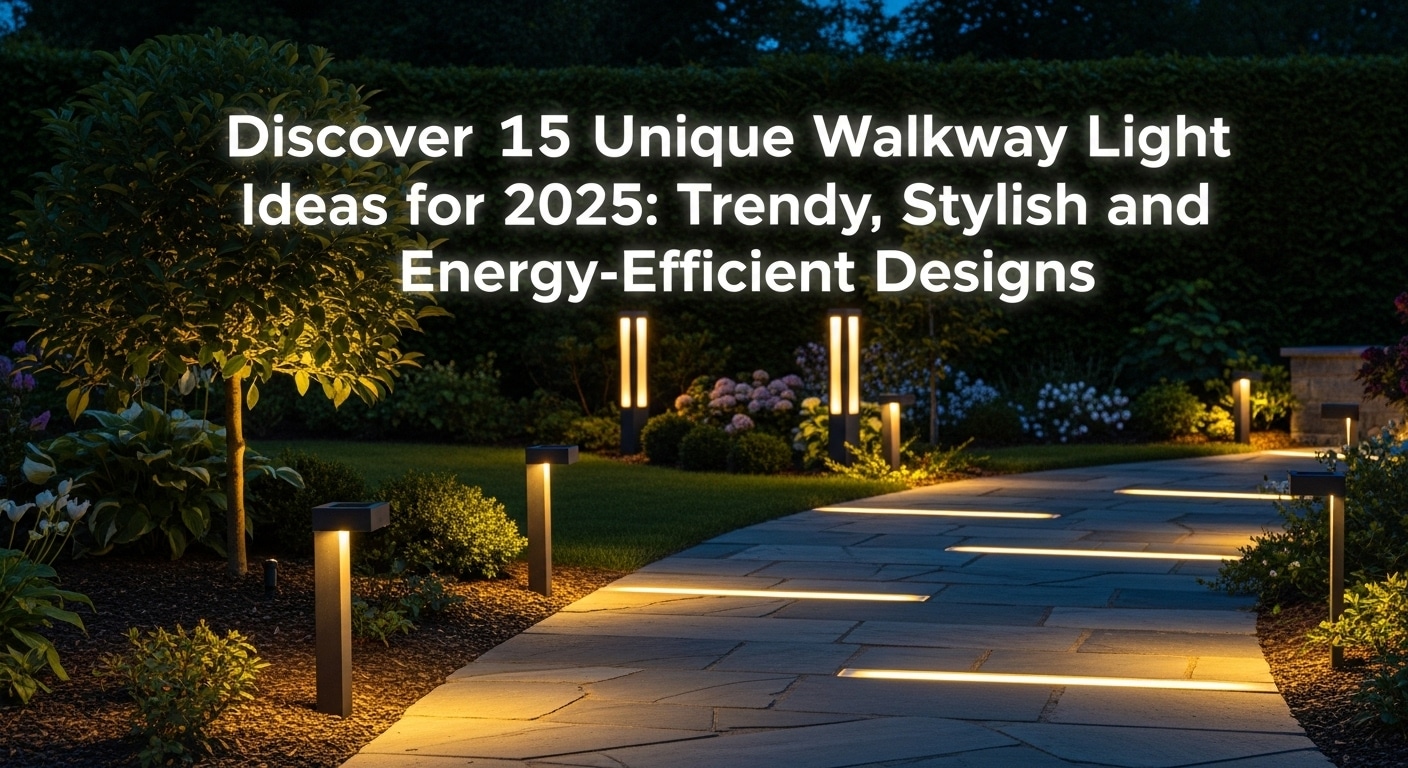 Discover 15 Unique Walkway Light Ideas for 2025 Trendy, Stylish, and Energy-Efficient Designs