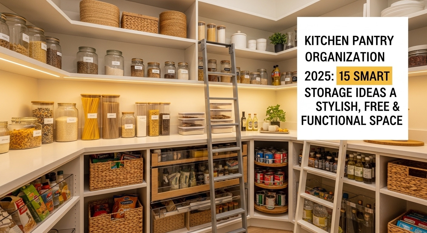 Kitchen Pantry Organization 2025 15 Smart Storage Ideas for a Stylish Free & Functional Space