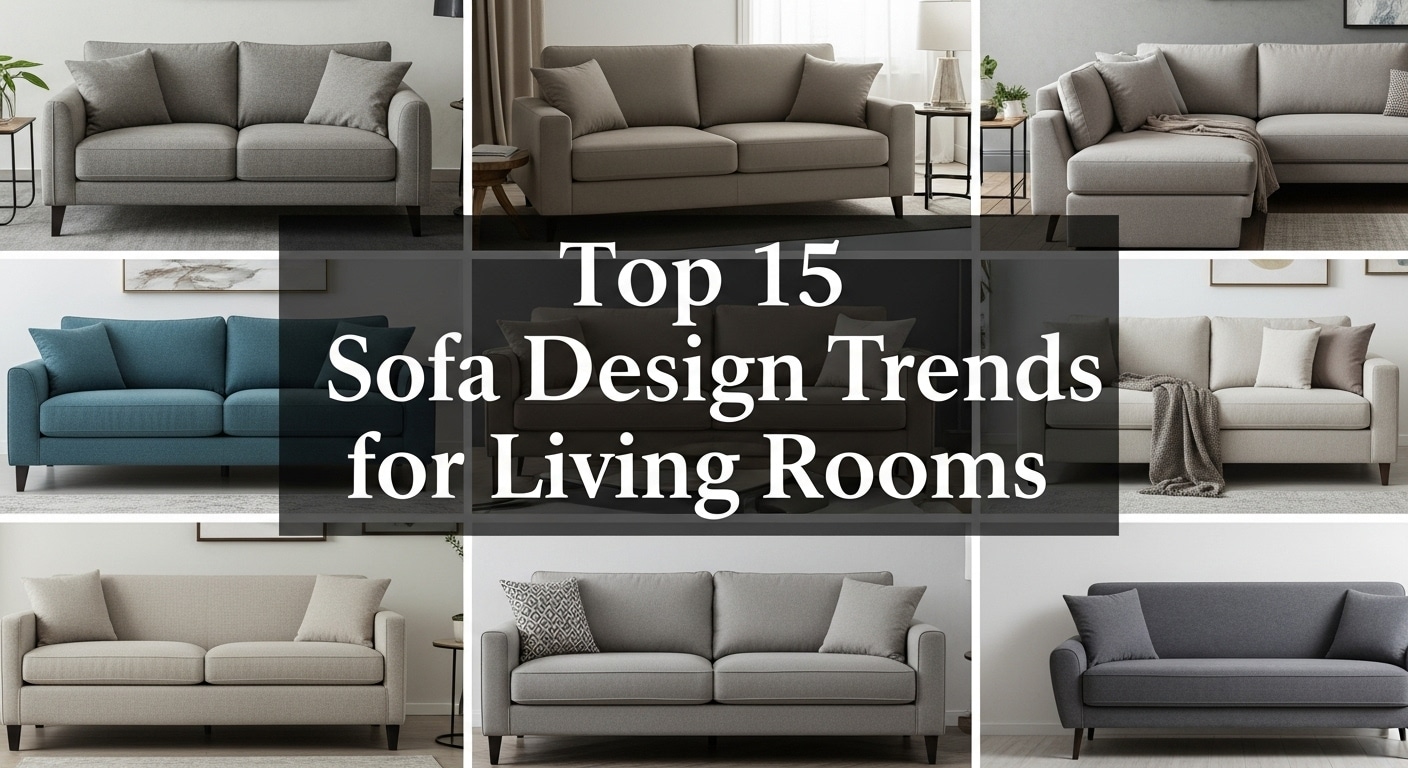 Top 15 Sofa Design Trends for Living Rooms