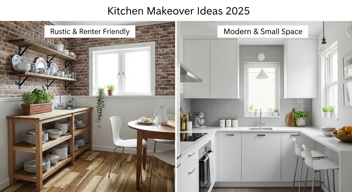 16 Kitchen Makeover Ideas 2025 DIY, Cheap, Renter Friendly, Rustic, Modern Small Space Designs