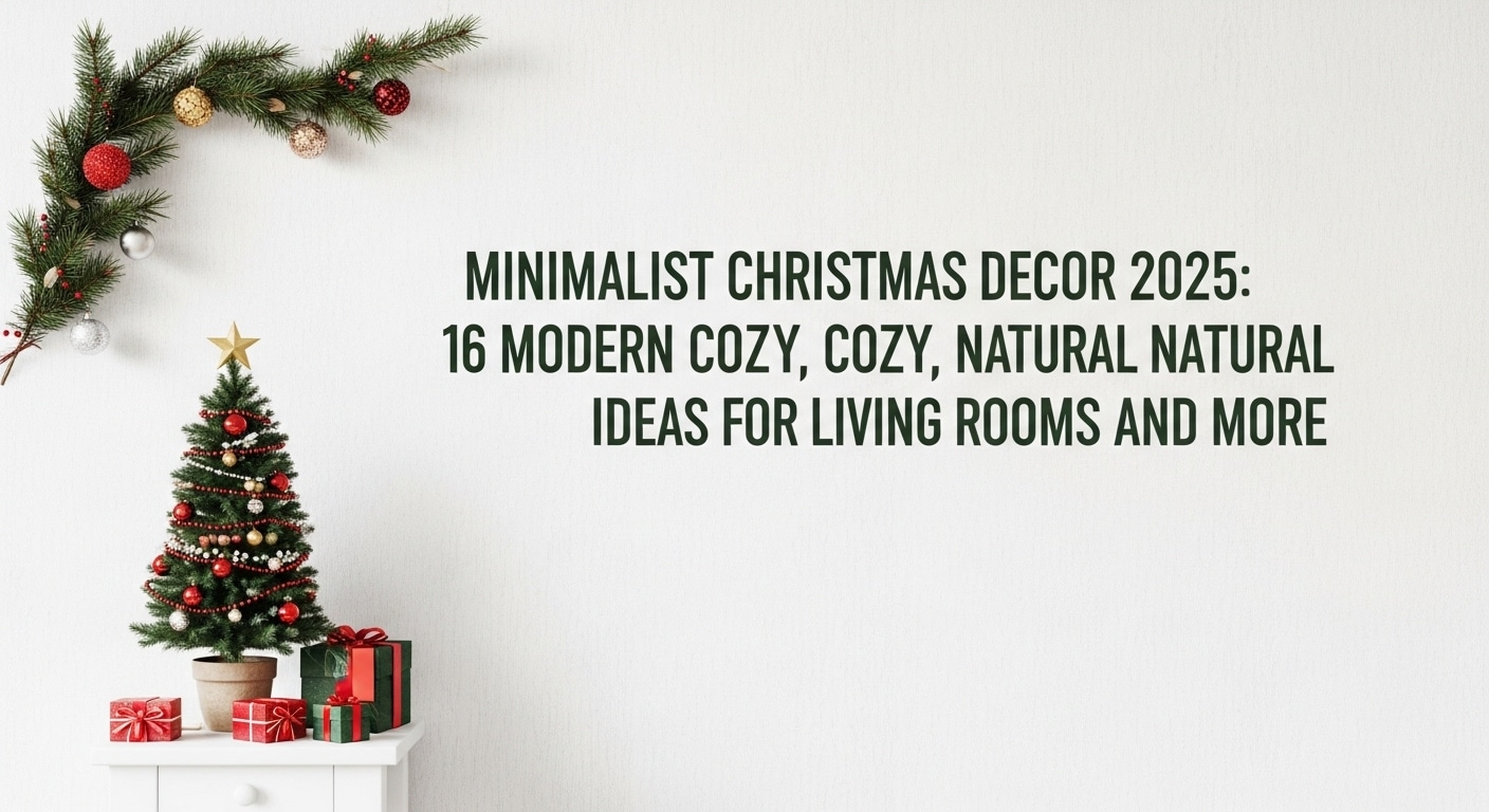 Minimalist Christmas Decor 2025 16 Modern, Cozy and Natural Ideas for Living Rooms and More